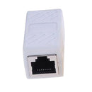 RJ45 Female to Female Network Ethernet Connector Adapter Coupler Extender White