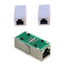 RJ45 Female to Female Network Ethernet Connector Adapter Coupler Extender White