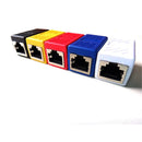 RJ45 Female to Female Network Ethernet Connector Adapter Coupler Extender White