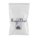 RJ45 Female to Female Network Ethernet Connector Adapter Coupler Extender White