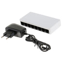 8Port RJ45 100M Fast Ethernet Switch Plug & Play Desktop Ethernet Hub