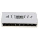 8Port RJ45 100M Fast Ethernet Switch Plug & Play Desktop Ethernet Hub