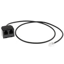 Telephone RJ9 Male to 2 Female 4P4C Connector Adapter Splitter Extension Cable (25cm/08ft)