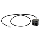 Telephone RJ9 Male to 2 Female 4P4C Connector Adapter Splitter Extension Cable (25cm/08ft)