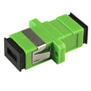 SC-APC Flange Singlemode Multimode Fiber Optic SC Coupler Low Insertion Loss