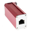 Ethernet Lan 100M RJ45 Surge Protector for Thunder&Lightning Protection Red
