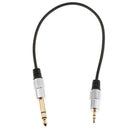 Premium 6.35mm 1/4'' To 3.5mm 1/8'' Cable For Laptop, Home Theater and Amplifiers 0.3meter