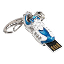 Crystal Sneaker USB 2.0 Flash Drive Memory Stick Pen Thumb U Disk for Computer 16GB