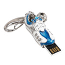 Crystal Sneaker USB 2.0 Flash Drive Memory Stick Pen Thumb U Disk for Computer 8GB
