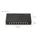 8Port Network Fast Switch 10/100Mbps Ethernet Switcher Lan Hub Black