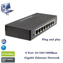 8Port Network Fast Switch 10/100Mbps Ethernet Switcher Lan Hub Black