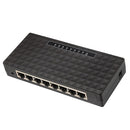 8Port Network Fast Switch 10/100Mbps Ethernet Switcher Lan Hub Black