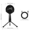 Professional USB Mic Condenser Sound Recording Microphone for PC Computer