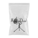 Microphone Isolation Shield Studio Mic Sound Absorbing Foam Panel for Condenser Microphone Black