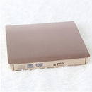 External CD Drive, USB 3.0 Protable DVD Drive High Speed RW Writer Burner Rewriter for Laptop Desktops Windows Mac OSX (Gold)