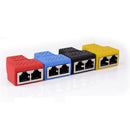 RJ45 Y Adapter Splitter Network Cat5 Cat6 3-way Connector Lan Cable Yellow