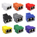 RJ45 Y Adapter Splitter Network Cat5 Cat6 3-way Connector Lan Cable Yellow