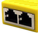 RJ45 Y Adapter Splitter Network Cat5 Cat6 3-way Connector Lan Cable Yellow