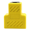 RJ45 Y Adapter Splitter Network Cat5 Cat6 3-way Connector Lan Cable Yellow