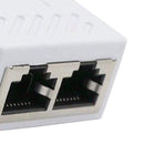 RJ45 Y Adapter Splitter Network Cat5 Cat6 3-way Connector Lan Cable White