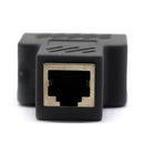 RJ45 Y Adapter Splitter Network Cat5 Cat6 3-way Connector Lan Cable Black