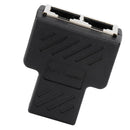 RJ45 Y Adapter Splitter Network Cat5 Cat6 3-way Connector Lan Cable Black