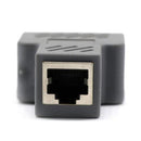 RJ45 Y Adapter Splitter Network Cat5 Cat6 3-way Connector Lan Cable Gray