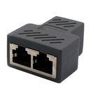 RJ45 Y Adapter Splitter Network Cat5 Cat6 3-way Connector Lan Cable Gray