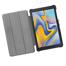 Heavy Duty Hard Kid Proof Cover PU Floding Case with Folio Full-Protection Ultra Slim Shell Case Black For Samsung Tab A 8.0 2018