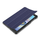 Heavy Duty Hard Kid Proof Cover PU Floding Case with Folio Full-Protection Ultra Slim Shell Case Dark Blue For Samsung Tab A 8.0 2018