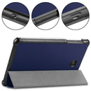 Heavy Duty Hard Kid Proof Cover PU Floding Case with Folio Full-Protection Ultra Slim Shell Case Dark Blue For Samsung Tab A 8.0 2018