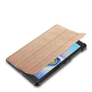 Heavy Duty Hard Kid Proof Cover PU Floding Case with Folio Full-Protection Ultra Slim Shell Case Golden For Samsung Tab A 8.0 2018