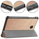 Heavy Duty Hard Kid Proof Cover PU Floding Case with Folio Full-Protection Ultra Slim Shell Case Golden For Samsung Tab A 8.0 2018