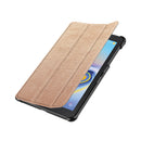 Heavy Duty Hard Kid Proof Cover PU Floding Case with Folio Full-Protection Ultra Slim Shell Case Golden For Samsung Tab A 8.0 2018