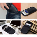 Anti-tracking Anti-spying GPS Rfid Signal Blocker Pouch Case Bag Handset Function Bag for Cell Phone Privacy Protection and Car Key FOB,Black