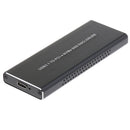 USB3.1 Type-C to NVMe M.2 Mobile Hard Disk Box 10Gbps M.2 SSD Enclosure M Key (Black)