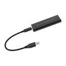 USB3.1 Type-C to NVMe M.2 Mobile Hard Disk Box 10Gbps M.2 SSD Enclosure M Key (Black)
