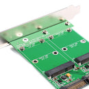 Mini PCIe PCI-e MSATA SSD To SATA Adapter Converter Card With PCIe Bracket