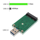 mSATA SSD Adapter To USB 3.0 Adapter, Use as Portable External Flash Drive