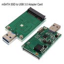 mSATA SSD Adapter To USB 3.0 Adapter, Use as Portable External Flash Drive