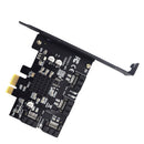 PCIe 2.0 x 1 to SATA III 4 Ports Adapter Card with Low Profile Bracket