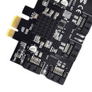 PCIe 2.0 x 1 to SATA III 4 Ports Adapter Card with Low Profile Bracket