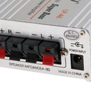 Lepy Hifi Stereo Power Digital 2x15W 2 Channel Amplifier with 3.5mm Audio Input for iPhone Computer MP3 Silver