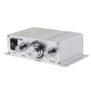 Lepy Hifi Stereo Power Digital 2x15W 2 Channel Amplifier with 3.5mm Audio Input for iPhone Computer MP3 Silver