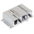 Lepy Hifi Stereo Power Digital 2x15W 2 Channel Amplifier with 3.5mm Audio Input for iPhone Computer MP3 Silver