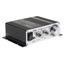 Lepy Hifi Stereo Power Digital 2x25W 2 Channel Amplifier with 3.5mm Audio Input for iPhone Computer MP3 Black