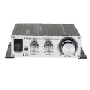 Lepy Hifi Stereo Power Digital 2x25W 2 Channel Amplifier with 3.5mm Audio Input for iPhone Computer MP3 Black
