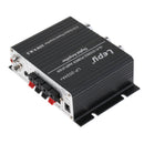 Lepy Hifi Stereo Power Digital 2x25W 2 Channel Amplifier with 3.5mm Audio Input for iPhone Computer MP3 Black