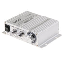 Lepy Hifi Stereo Power Digital 2x25W 2 Channel Amplifier with 3.5mm Audio Input for iPhone Computer MP3 Silver
