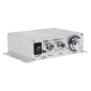 Lepy Hifi Stereo Power Digital 2x25W 2 Channel Amplifier with 3.5mm Audio Input for iPhone Computer MP3 Silver